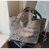 Ndyad large capacity canvas commuter shoulder bag HZ1024