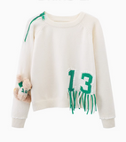 Ndyad Tassel Bear Doll Long Sleeve Sweater HZ1024