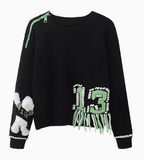 Ndyad Tassel Bear Doll Long Sleeve Sweater HZ1024