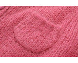 Ndyad Colorful Button Crewneck Knit Cardigan HZ1024