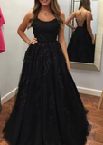 Ndyad tulle lace long prom dress lace tulle evening dress HZ1024