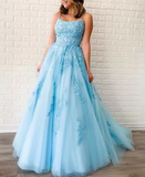 Ndyad tulle lace long prom dress lace tulle evening dress HZ1024