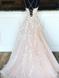 Ndyad tulle lace long prom dress lace tulle evening dress HZ1024