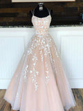 Ndyad tulle lace long prom dress lace tulle evening dress HZ1024