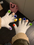 Ndyad screen colorful ball warm gloves HZ1024