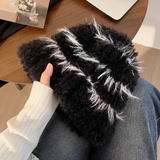 Ndyad style all-match warm plush bucket hat HZ1024
