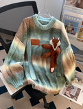 Ndyad fox sweater with gradient stripes HZ1024