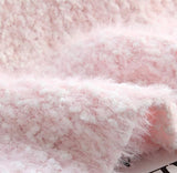 Ndyad 3D Flower Faux Mink Sweater HZ1024