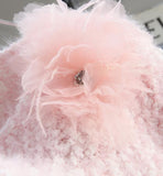 Ndyad 3D Flower Faux Mink Sweater HZ1024