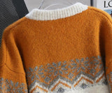Ndyad Isle Vintage Contrast Cardigan Sweater HZ1024