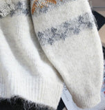 Ndyad Isle Vintage Contrast Cardigan Sweater HZ1024