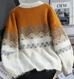 Ndyad Isle Vintage Contrast Cardigan Sweater HZ1024