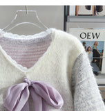 Ndyad style gentle lace sweater HZ1024