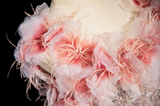 Ndyad A-line square neck tulle beaded formal long dress, pink birthday dress HZ1024
