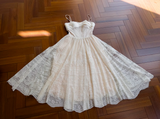 Ndyad A-line Tulle Short Formal Dress, Apricot Homecoming Dress HZ1024