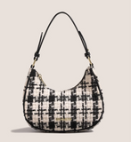 Ndyad woolen crescent bag shoulder messenger bag HZ1024