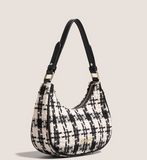Ndyad woolen crescent bag shoulder messenger bag HZ1024