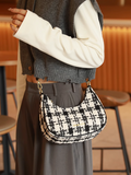 Ndyad woolen crescent bag shoulder messenger bag HZ1024
