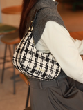 Ndyad woolen crescent bag shoulder messenger bag HZ1024