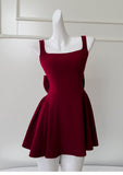 Ndyad A-line Spaghetti Strap Short Prom Dress Homecoming Dress HZ1024