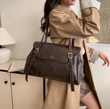 Evafashion texture large capacity commuter shoulder bag HZ1024