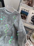 Ndyad sequined knitted sweater HZ1024