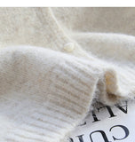 Ndyad button simple knitted cardigan HZ1024