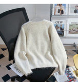 Ndyad button simple knitted cardigan HZ1024