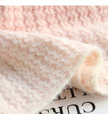 Ndyad Lace-up Gradient Color Age-Reducing Knitted Sweater HZ1024