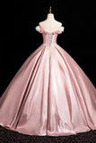 Evafashion A-Line Off Shoulder Satin Long Prom Dress, Beautiful A-Line Off the Shoulder Party Dress HZ1024