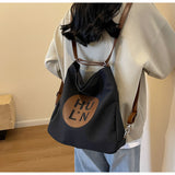 Ndyad Capacity Commuter Shoulder Tote Bag Canvas Backpack HZ1024