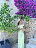 Ndyad Off-the-shoulder Sheath Chiffon Long Prom Dresses, Yellow Formal Evening Dresses HZ1024