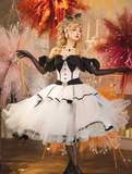 Ndyad Off-the-shoulder Ball Gown Tulle Short Birthday Dresses White Sweet Lolita Dresses HZ1024