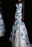 Ndyad Sweetheart Mermaid Long Prom Dresses Tulle Vintage Evening Dresses HZ1024
