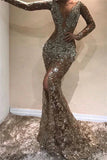 Ndyad V-neck Mermaid Tulle Long Prom Dresses, Open Back Formal Evening Dresses HZ1024