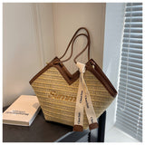 Ndyad versatile straw shoulder bag tote bag HZ1024