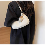 Ndyad hand-held single-shoulder crescent bag crossbody bag HZ1024