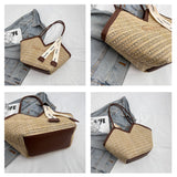 Ndyad versatile straw shoulder bag tote bag HZ1024