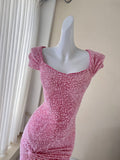 Ndyad Sweet Mermaid Dress Sequin Birthday Dress Princess Dress HZ1024
