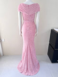 Ndyad Sweet Mermaid Dress Sequin Birthday Dress Princess Dress HZ1024