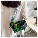 Evafashion casual wide shoulder strap shoulder bag HZ1024