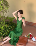 Ndyad exquisite waist satin slim fishtail temperament long skirt HZ1024
