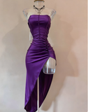 Ndyad Burgundy Strapless Party Dress Bodycon Satin Short Evening Gowns Sexy Birthday Dresses HZ1024