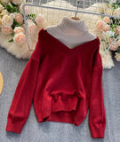 Ndyad Long Sleeve Sweater High Neck Sweater HZ1024